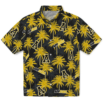 Appalachian State Mountaineers Hawaiian Shirt - Palm Tree Motif | Moonbestprint