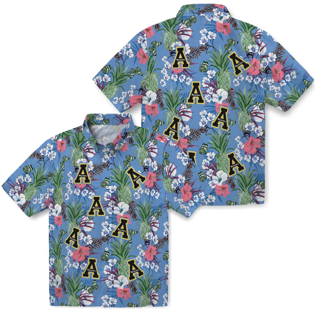 Appalachian State Mountaineers Hawaiian Shirt - Pineapple Bouquet | Moonbestprint
