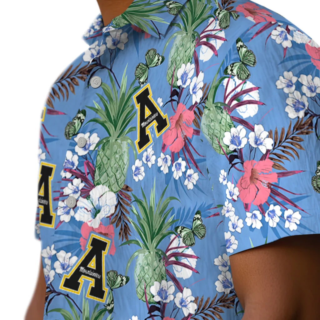 Appalachian State Mountaineers Hawaiian Shirt - Pineapple Bouquet | Moonbestprint
