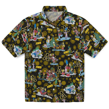 Appalachian State Mountaineers Hawaiian Shirt - Simpsons Christmas | Moonbestprint