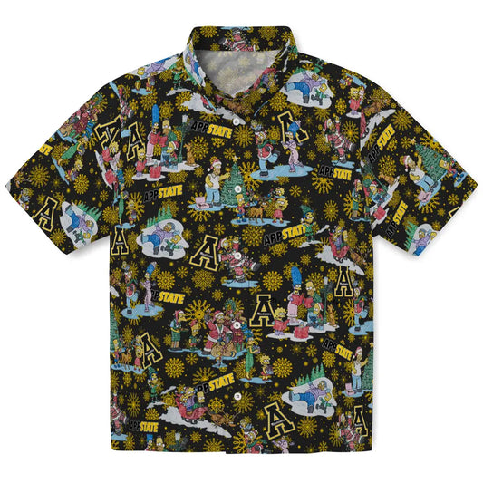 Appalachian State Mountaineers Hawaiian Shirt - Simpsons Christmas | Moonbestprint
