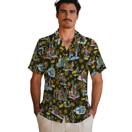 Appalachian State Mountaineers Hawaiian Shirt - Simpsons Christmas | Moonbestprint