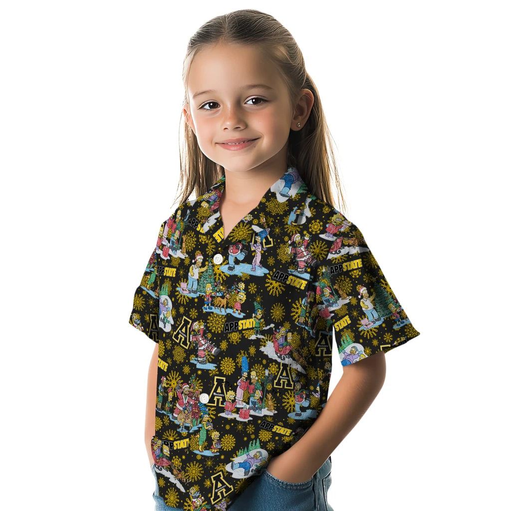 Appalachian State Mountaineers Hawaiian Shirt - Simpsons Christmas | Moonbestprint