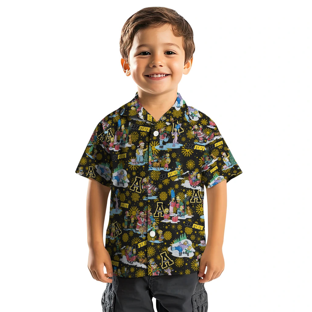 Appalachian State Mountaineers Hawaiian Shirt - Simpsons Christmas | Moonbestprint
