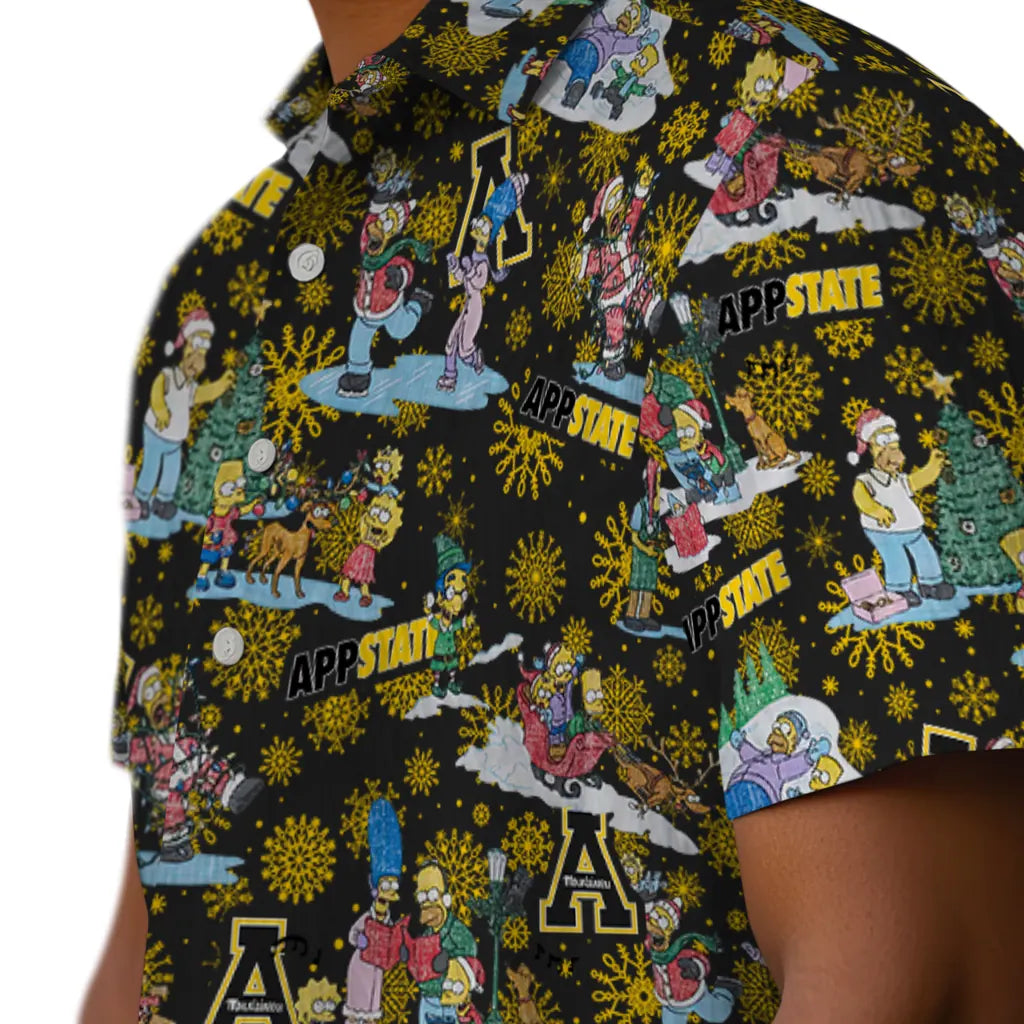Appalachian State Mountaineers Hawaiian Shirt - Simpsons Christmas | Moonbestprint
