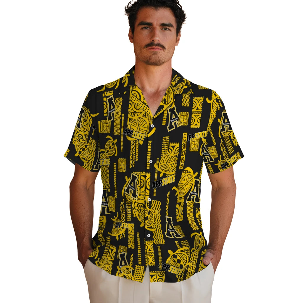 Appalachian State Mountaineers Hawaiian Shirt - Turtle Lines | Moonbestprint