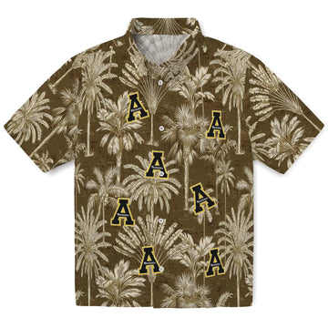 Appalachian State Mountaineers Hawaiian Shirt - Vintage Palm Tree | Moonbestprint