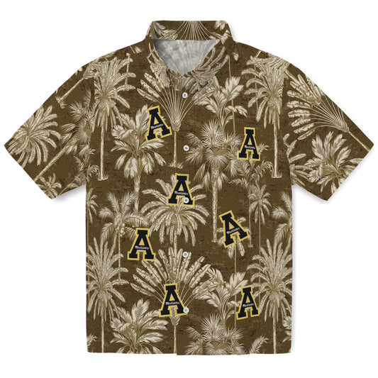 Appalachian State Mountaineers Hawaiian Shirt - Vintage Palm Tree | Moonbestprint