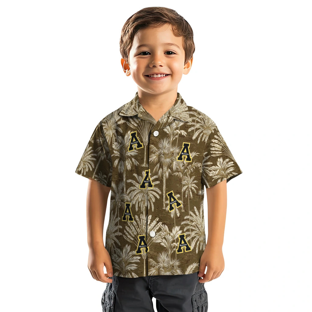 Appalachian State Mountaineers Hawaiian Shirt - Vintage Palm Tree | Moonbestprint