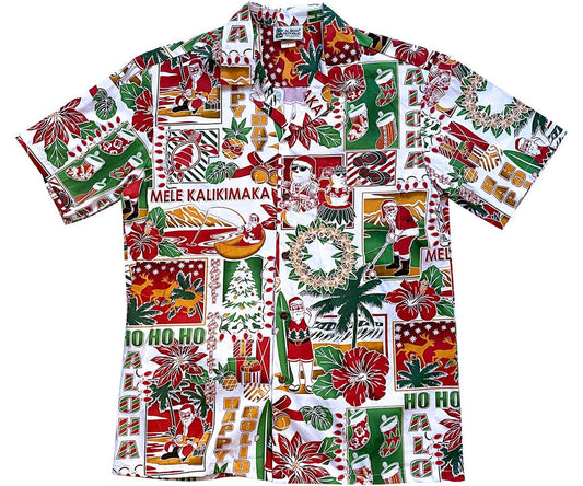 2026 Christmas Traditions White Hawaiian Shirt - Moonbestprint