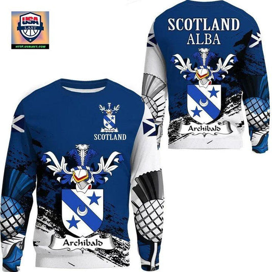 Archibald Scottish Family Crest Scotland Special Sweater A7 ? Usalast