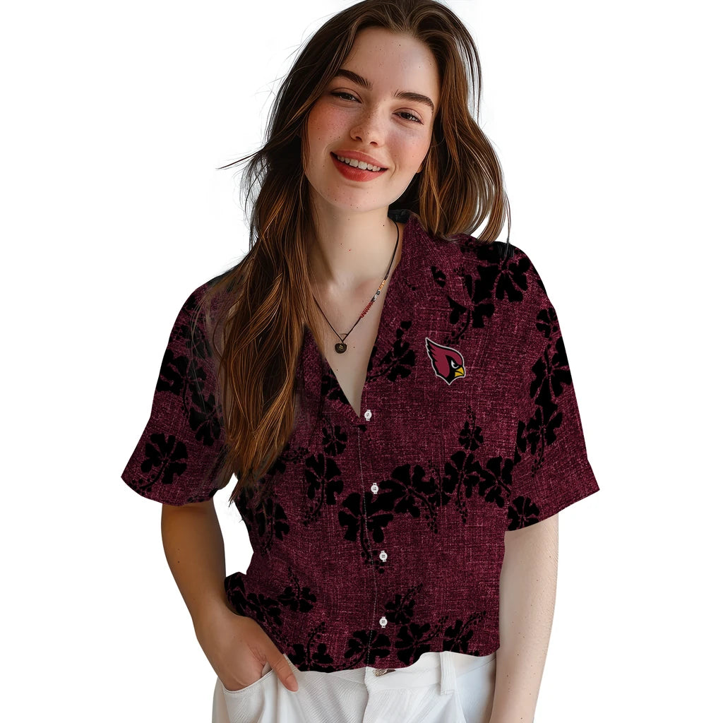 Arizona Cardinals Hawaiian Shirt - 50th State Flower | Moonbestprint