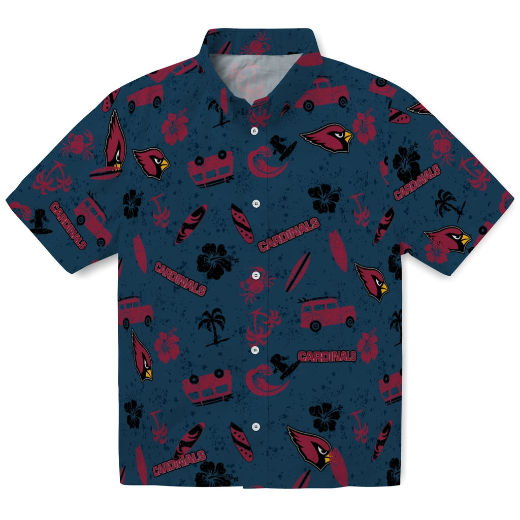 Arizona Cardinals Hawaiian Shirt - Beach Vibe | Moonbestprint