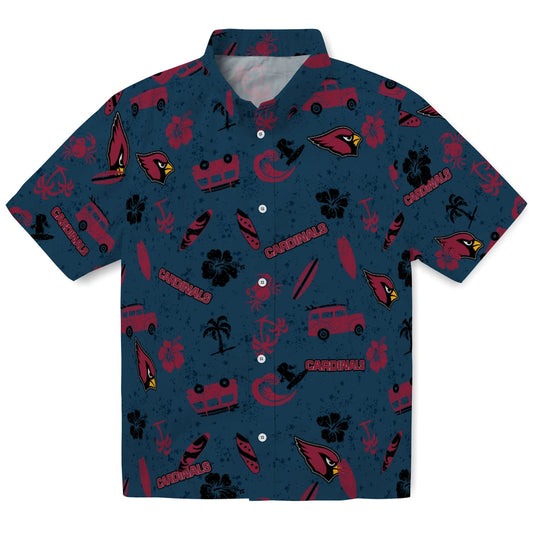 Arizona Cardinals Hawaiian Shirt - Beach Vibe | Moonbestprint