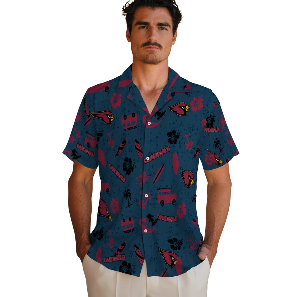 Arizona Cardinals Hawaiian Shirt - Beach Vibe | Moonbestprint