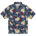 Arizona Cardinals Hawaiian Shirt - Flamingo Hibiscus | Moonbestprint