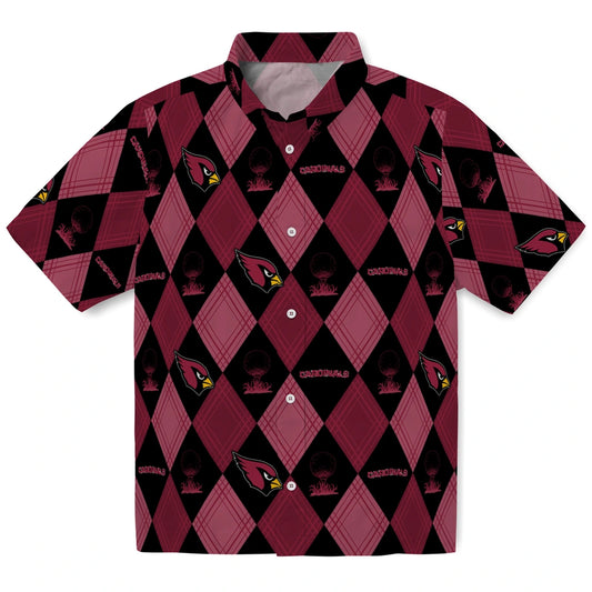 Arizona Cardinals Hawaiian Shirt - Golfing Plaid | Moonbestprint