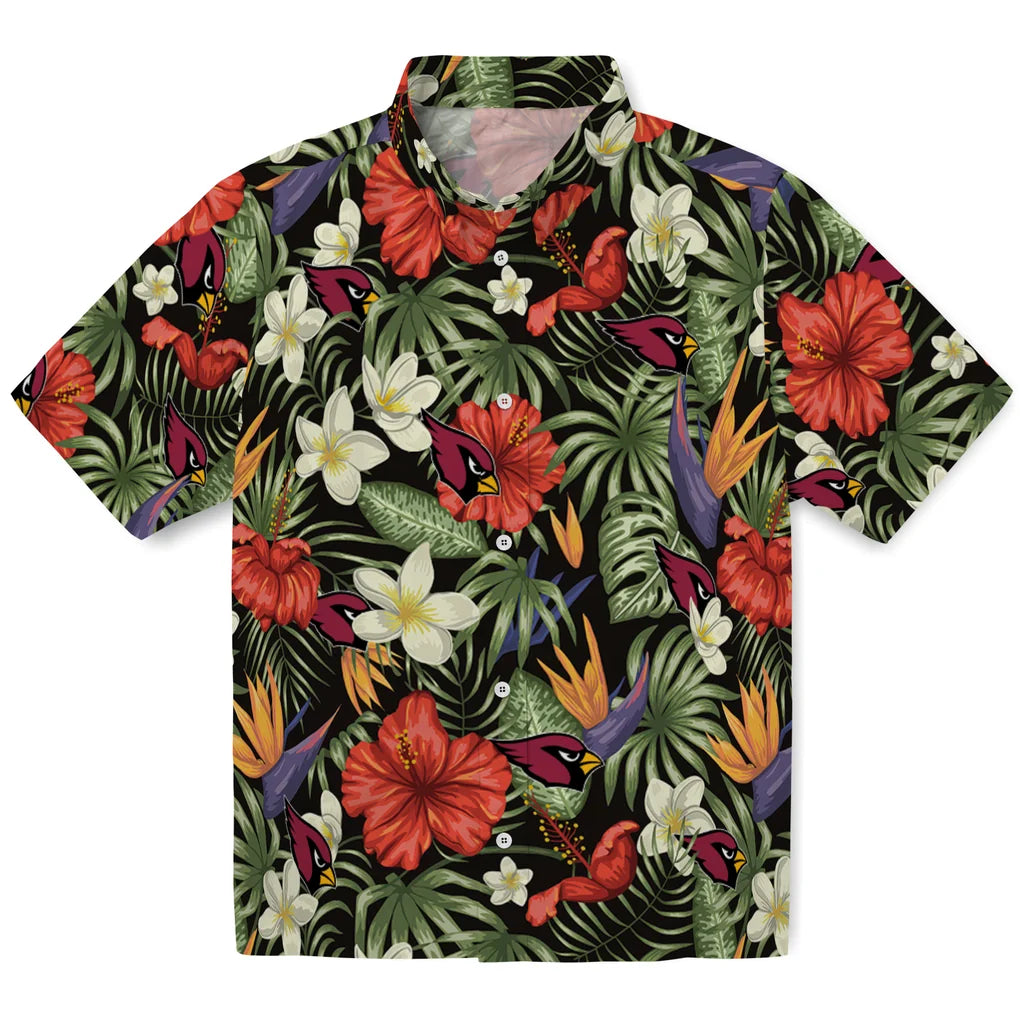 Arizona Cardinals Hawaiian Shirt - Hawaii Floral Hibiscus | Moonbestprint