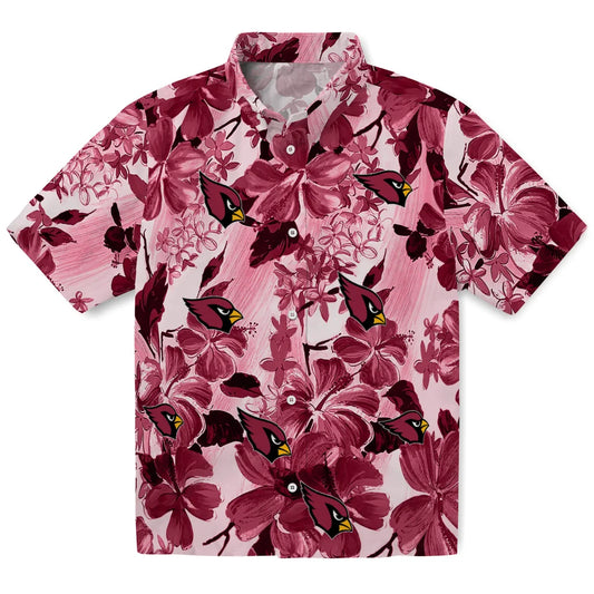 Arizona Cardinals Hawaiian Shirt - Hibiscus Arrangement | Moonbestprint