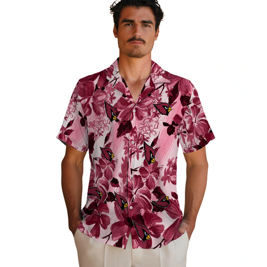 Arizona Cardinals Hawaiian Shirt - Hibiscus Arrangement | Moonbestprint