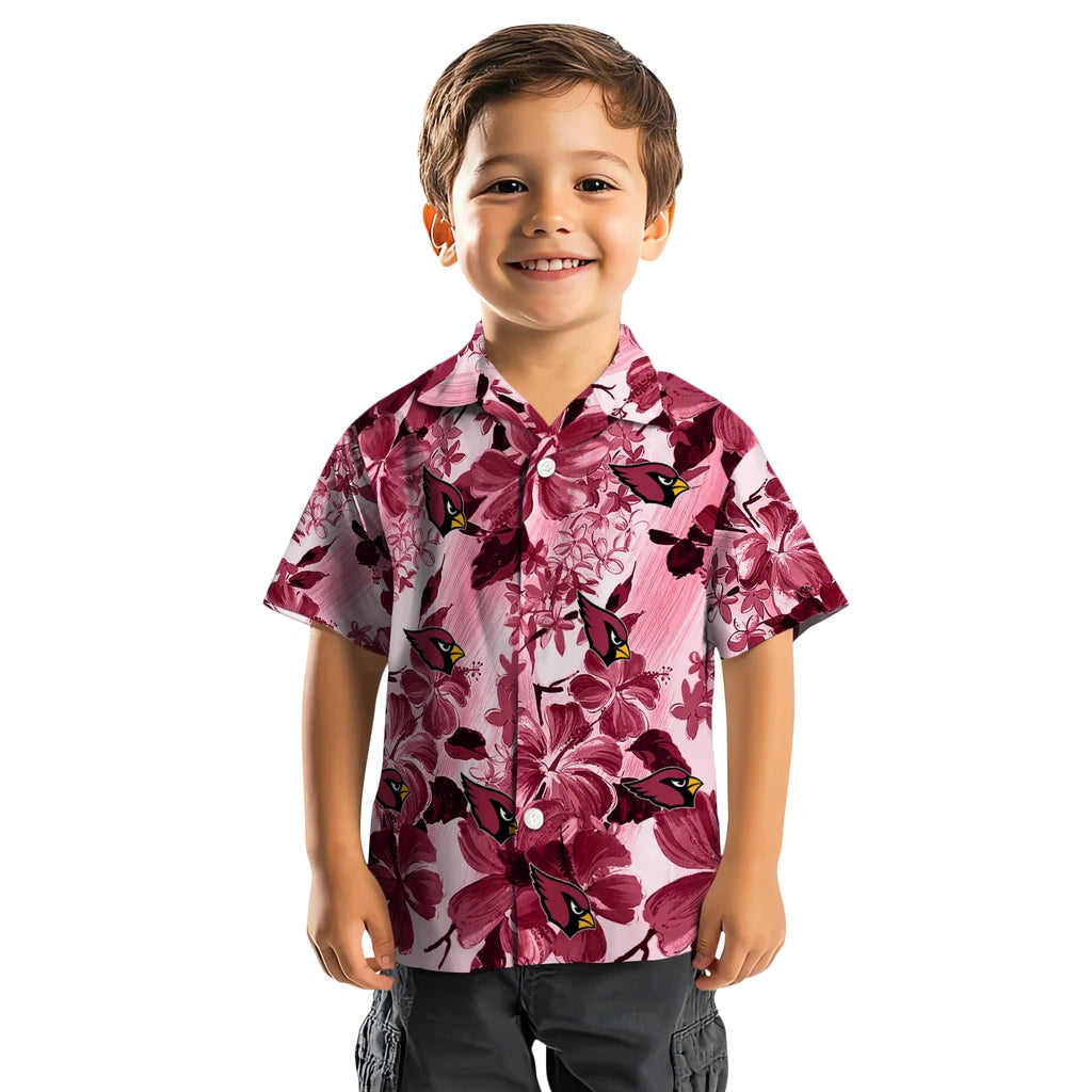 Arizona Cardinals Hawaiian Shirt - Hibiscus Arrangement | Moonbestprint
