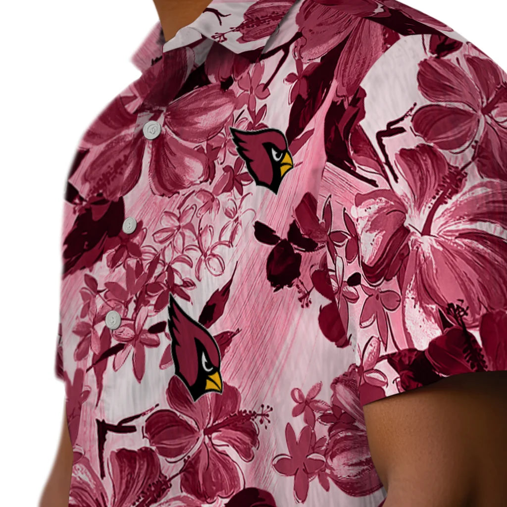 Arizona Cardinals Hawaiian Shirt - Hibiscus Arrangement | Moonbestprint