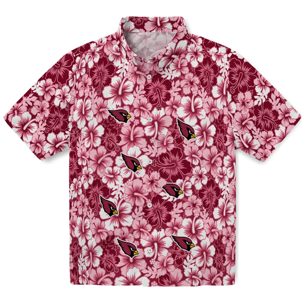Arizona Cardinals Hawaiian Shirt - Hibiscus Blooms | Moonbestprint