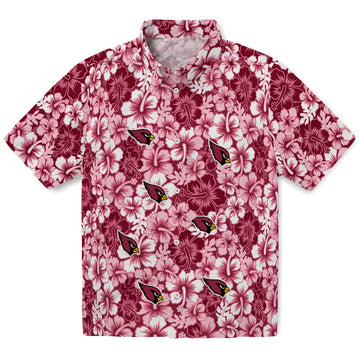 Arizona Cardinals Hawaiian Shirt - Hibiscus Blooms | Moonbestprint