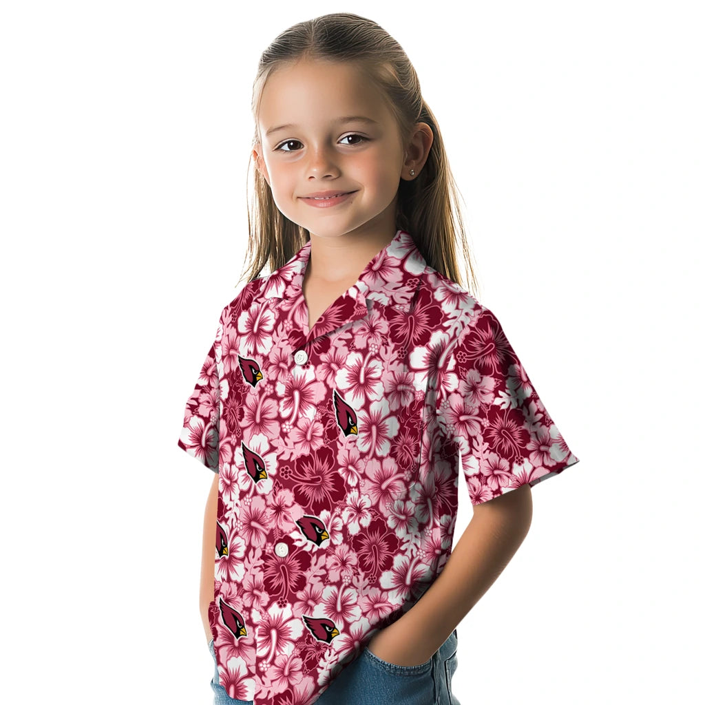 Arizona Cardinals Hawaiian Shirt - Hibiscus Blooms | Moonbestprint