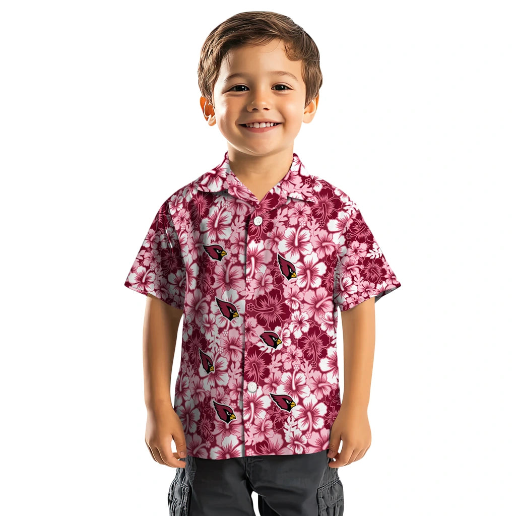 Arizona Cardinals Hawaiian Shirt - Hibiscus Blooms | Moonbestprint