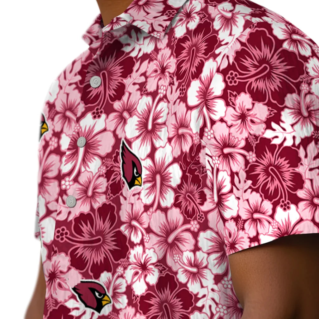 Arizona Cardinals Hawaiian Shirt - Hibiscus Blooms | Moonbestprint