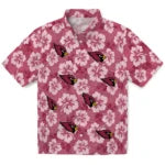 Arizona Cardinals Hawaiian Shirt - Hibiscus Cluster | Moonbestprint