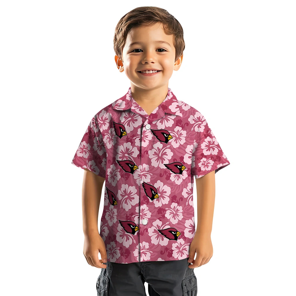 Arizona Cardinals Hawaiian Shirt - Hibiscus Cluster | Moonbestprint