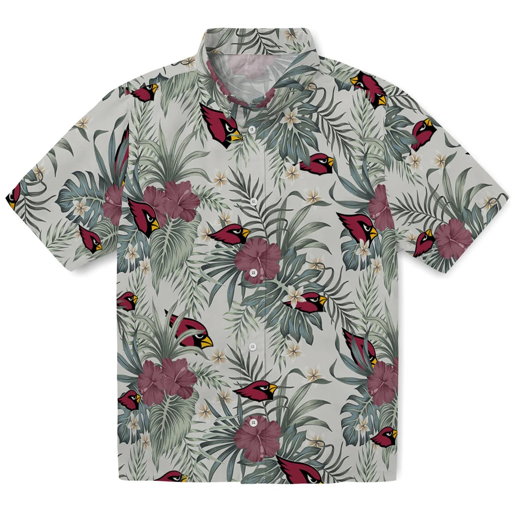 Arizona Cardinals Hawaiian Shirt - Hibiscus Designs | Moonbestprint