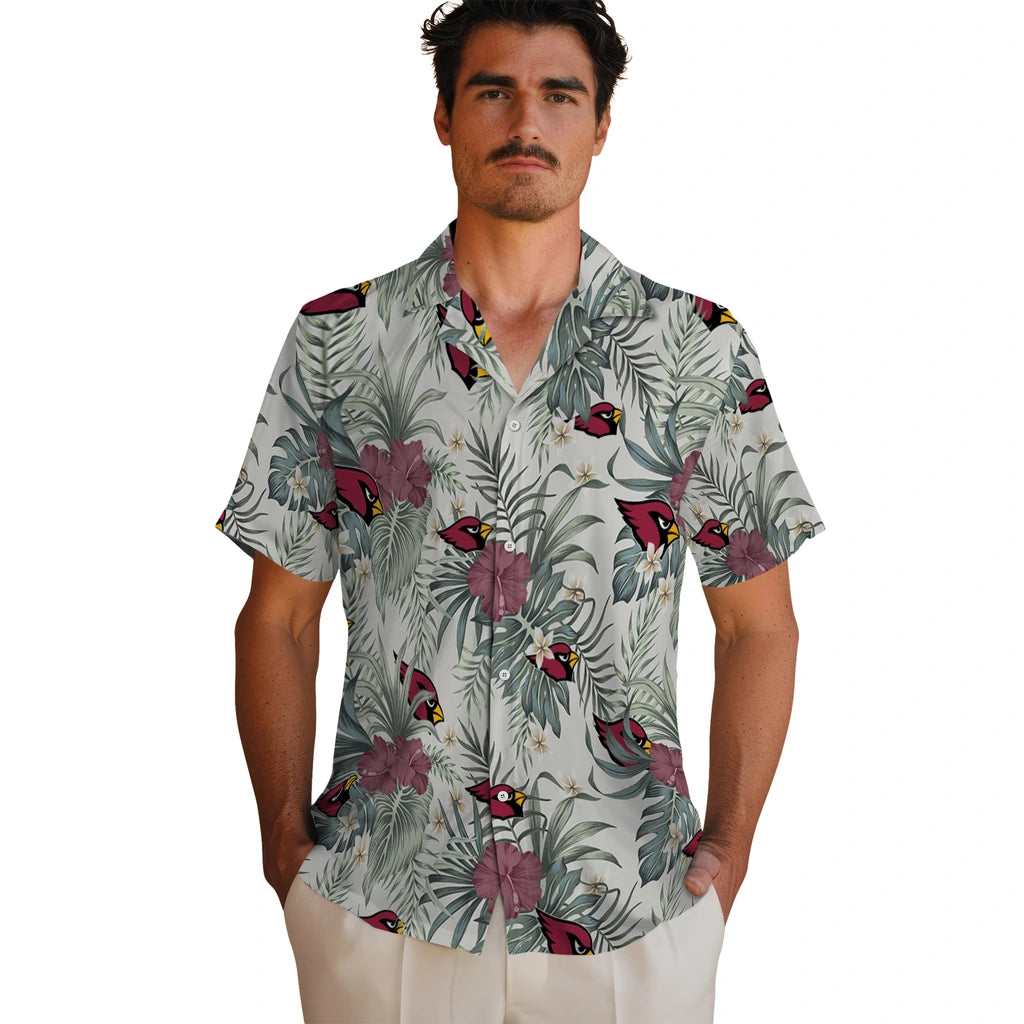 Arizona Cardinals Hawaiian Shirt - Hibiscus Designs | Moonbestprint