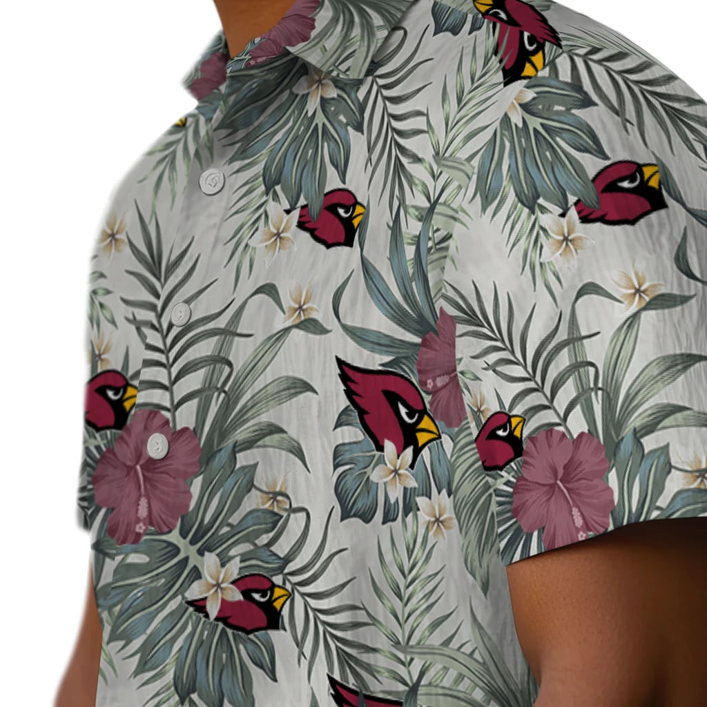 Arizona Cardinals Hawaiian Shirt - Hibiscus Designs | Moonbestprint