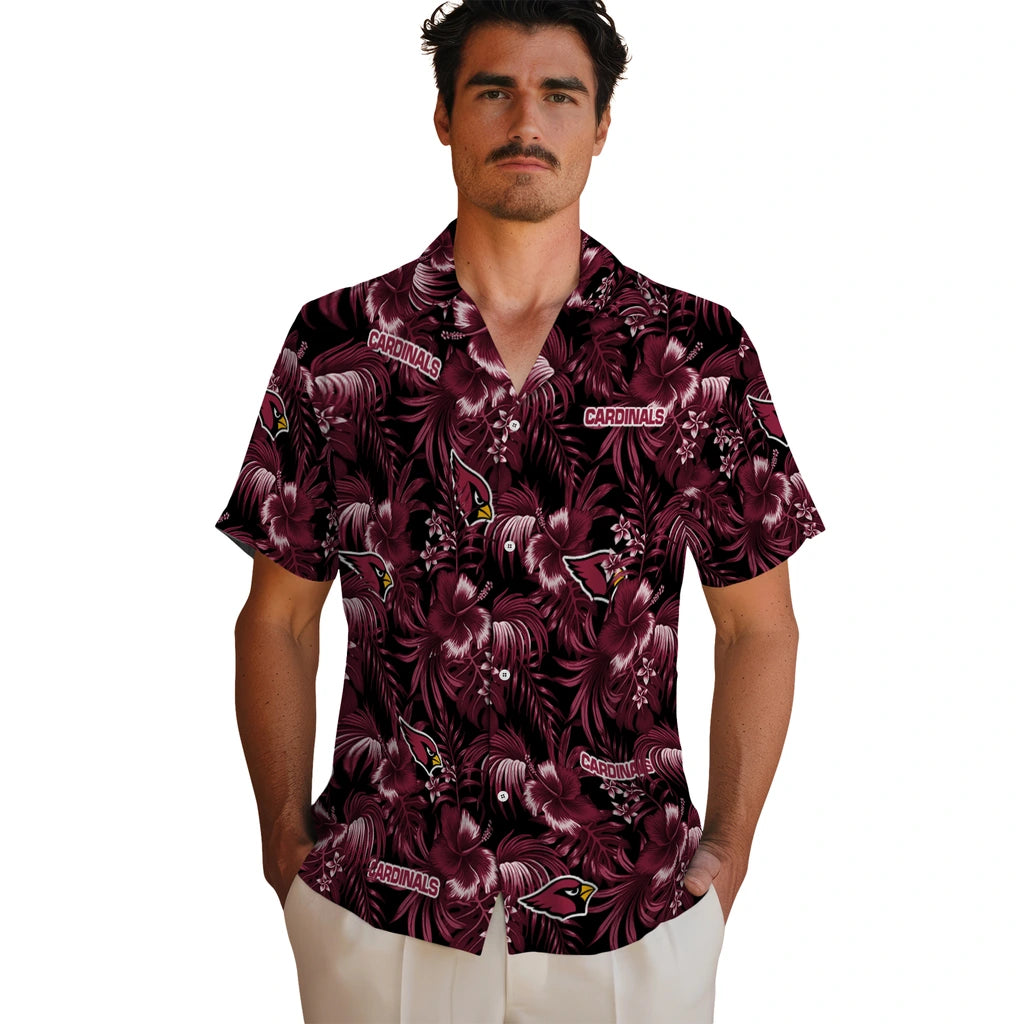 Arizona Cardinals Hawaiian Shirt - Hibiscus Exotic | Moonbestprint