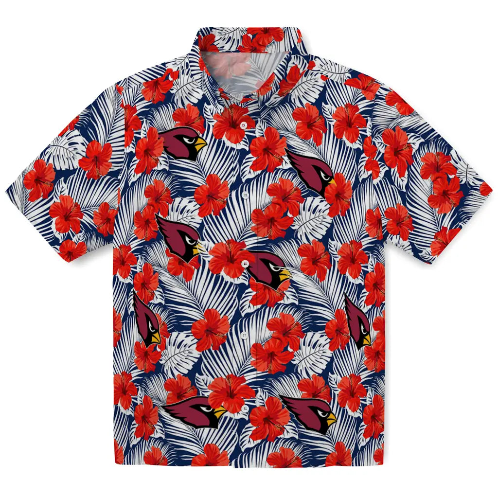Arizona Cardinals Hawaiian Shirt - Hibiscus Fiesta | Moonbestprint