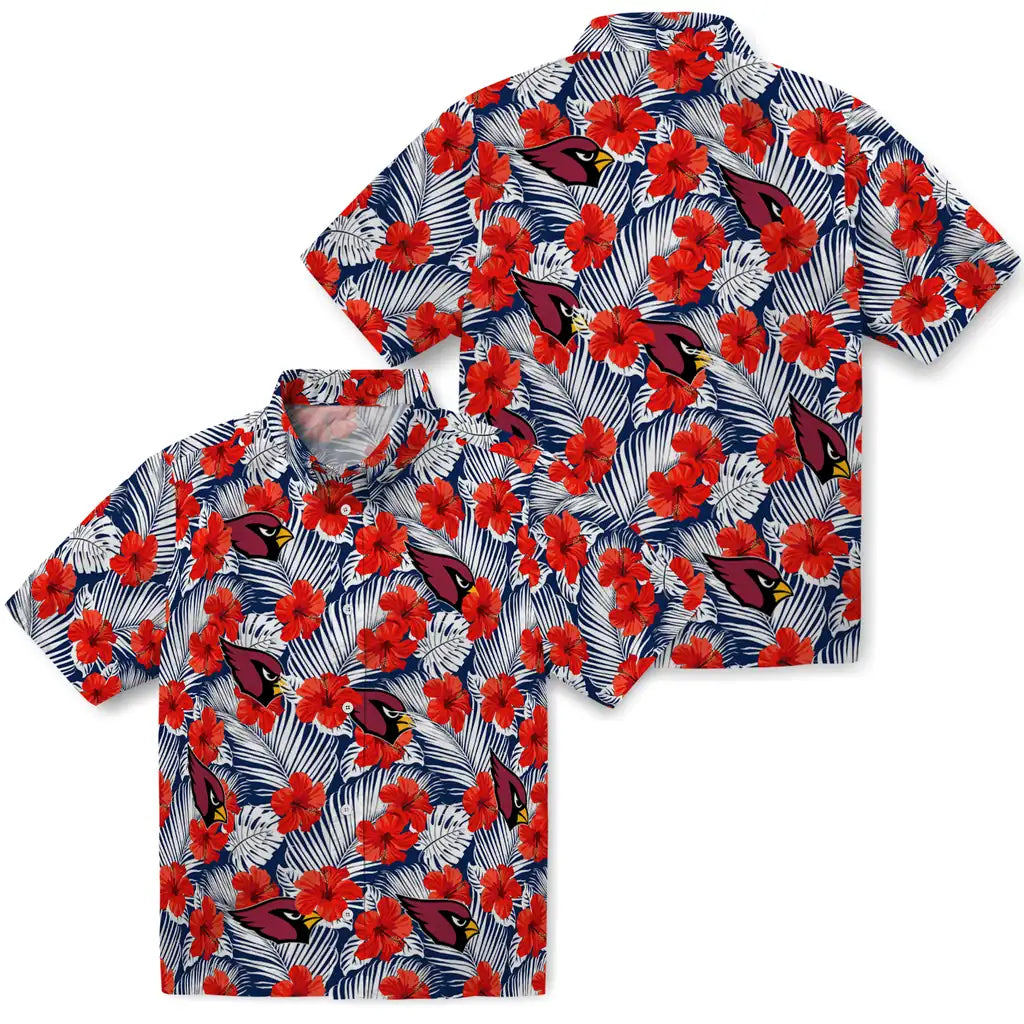 Arizona Cardinals Hawaiian Shirt - Hibiscus Fiesta | Moonbestprint