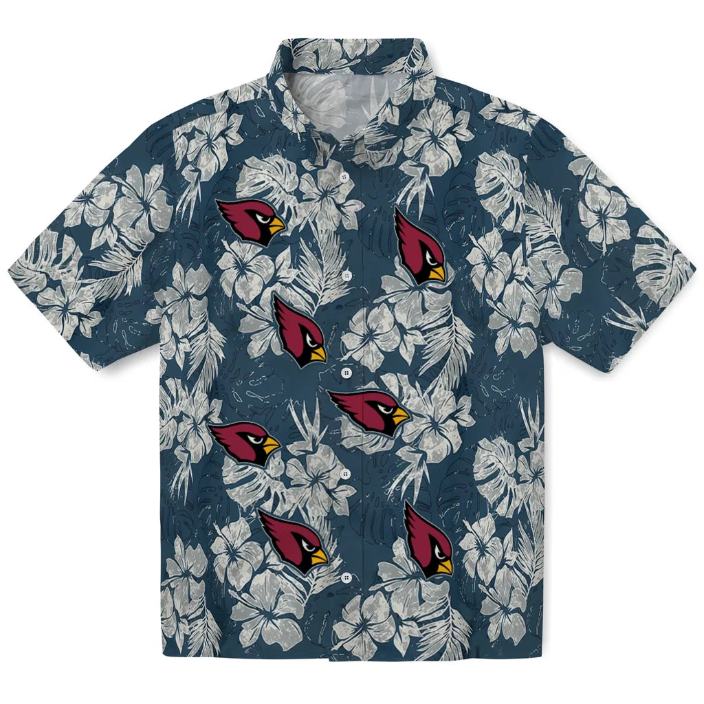 Arizona Cardinals Hawaiian Shirt - Hibiscus Flowers | Moonbestprint