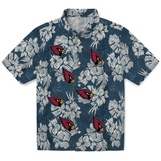 Arizona Cardinals Hawaiian Shirt - Hibiscus Flowers | Moonbestprint