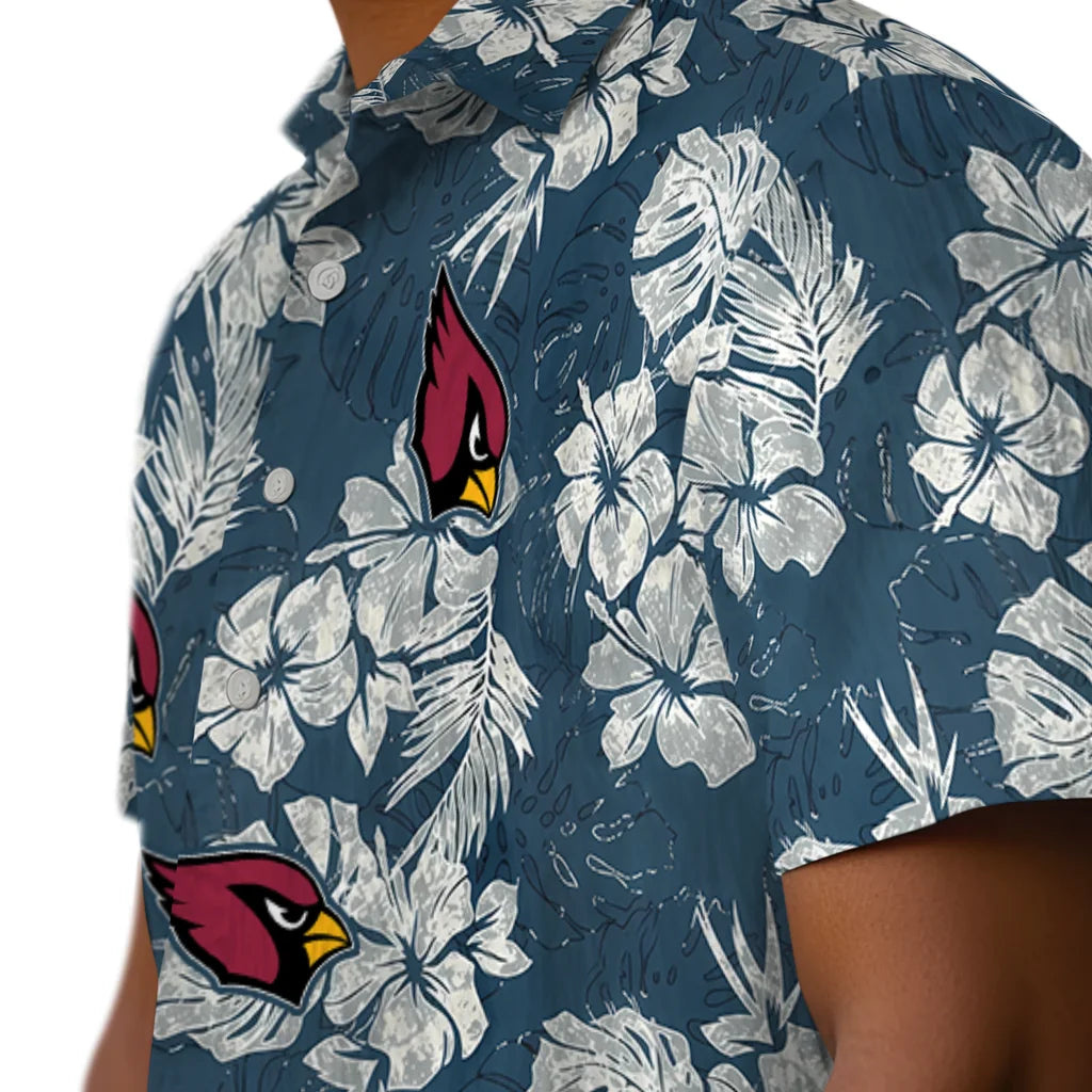 Arizona Cardinals Hawaiian Shirt - Hibiscus Flowers | Moonbestprint