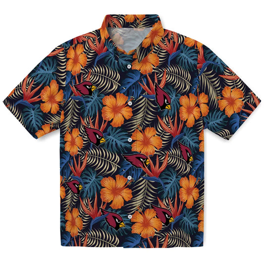 Arizona Cardinals Hawaiian Shirt - Hibiscus Foliage | Moonbestprint