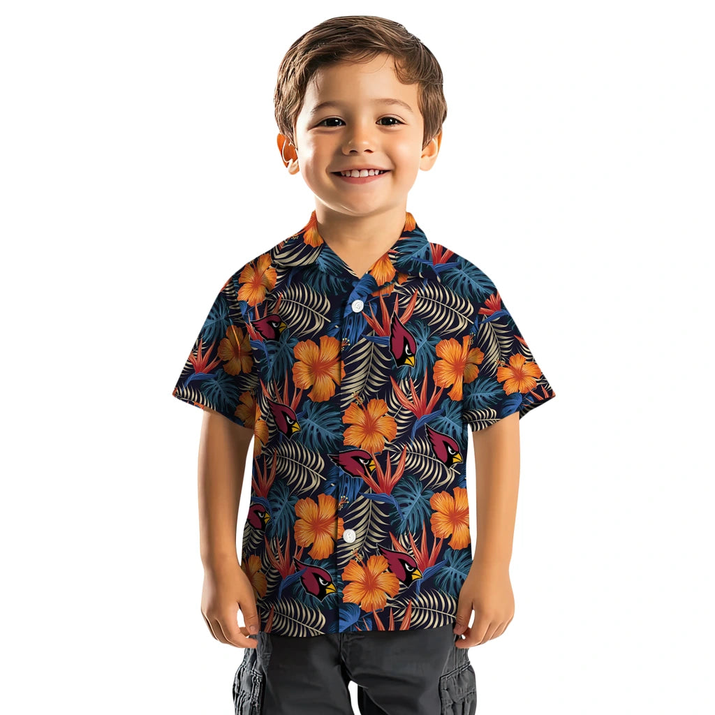 Arizona Cardinals Hawaiian Shirt - Hibiscus Foliage | Moonbestprint