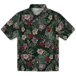 Arizona Cardinals Hawaiian Shirt - Hibiscus Leaves Pattern | Moonbestprint