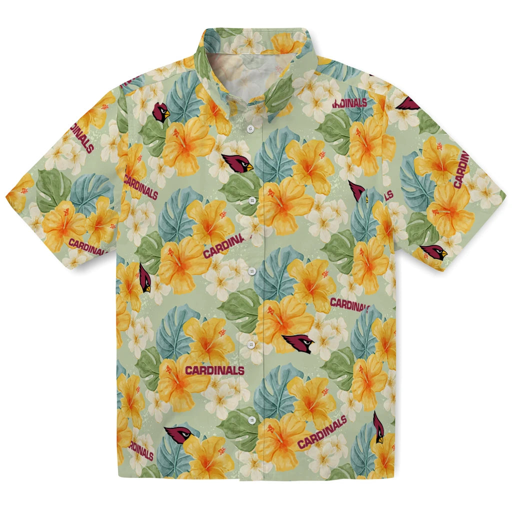 Arizona Cardinals Hawaiian Shirt - Hibiscus Mood | Moonbestprint