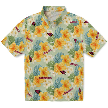 Arizona Cardinals Hawaiian Shirt - Hibiscus Mood | Moonbestprint