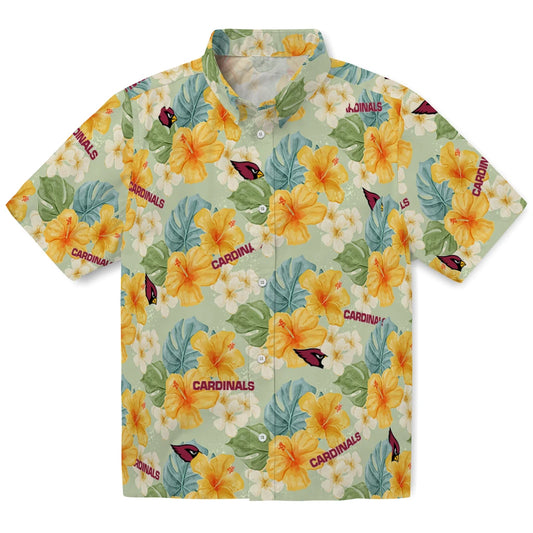 Arizona Cardinals Hawaiian Shirt - Hibiscus Mood | Moonbestprint