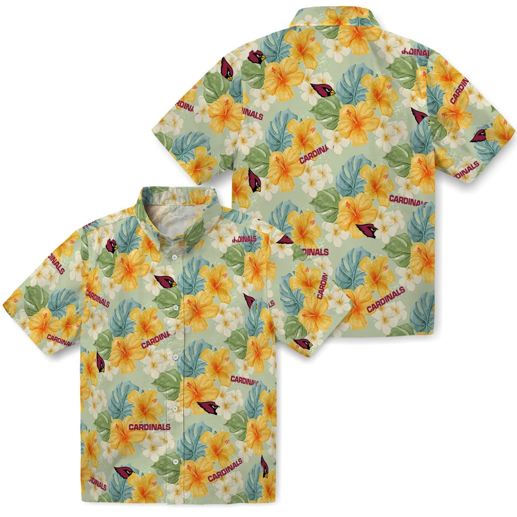 Arizona Cardinals Hawaiian Shirt - Hibiscus Mood | Moonbestprint