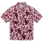 Arizona Cardinals Hawaiian Shirt - Hibiscus Motif | Moonbestprint